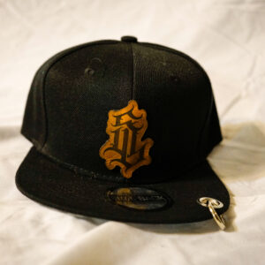 1/1 Snapback Pierced Leather Patch Riding hat