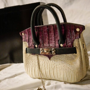 1/1 Purple Albino Alligator Purse